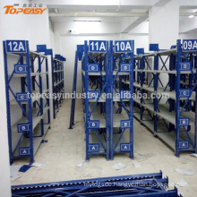 Medium duty metal storage rack shelf for spare parts